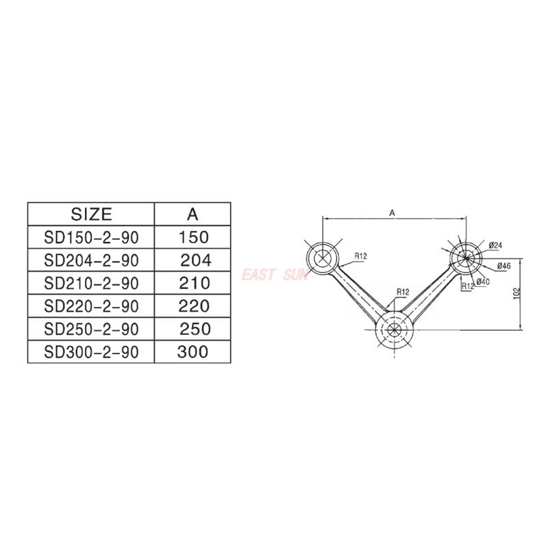 SD-204-2-90-Acoplamiento de araña