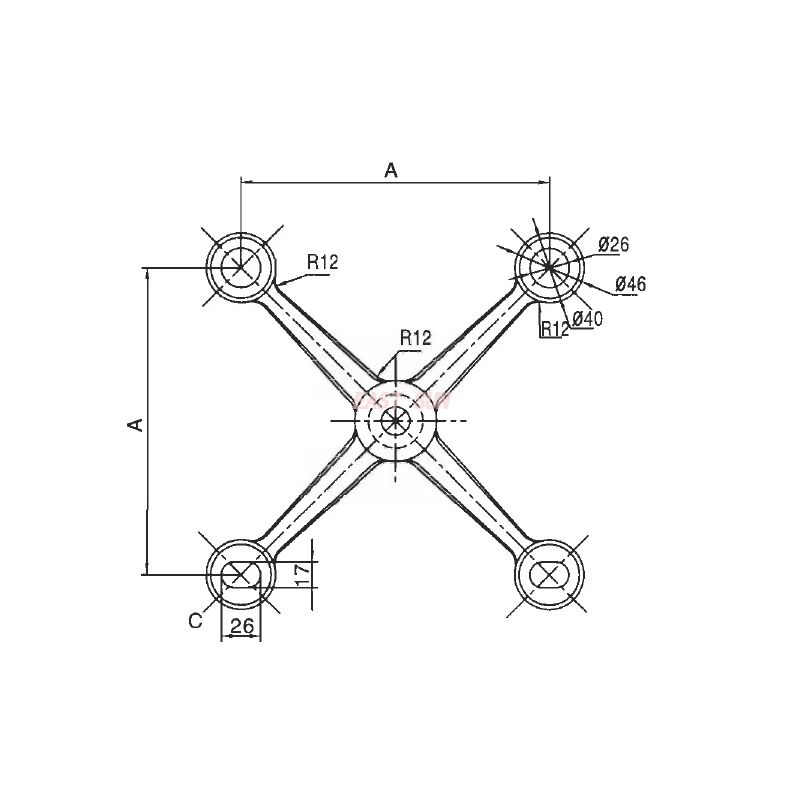 SD-204-4-Acoplamiento de araña