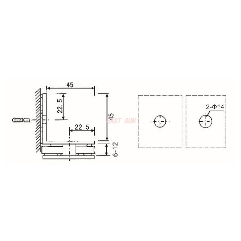 abrazaderas de vidrio 