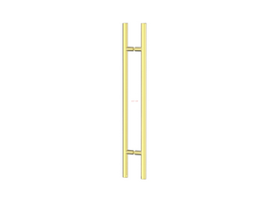 Tirador de puerta espalda con espalda estilo escalera de puerta de vidrio 