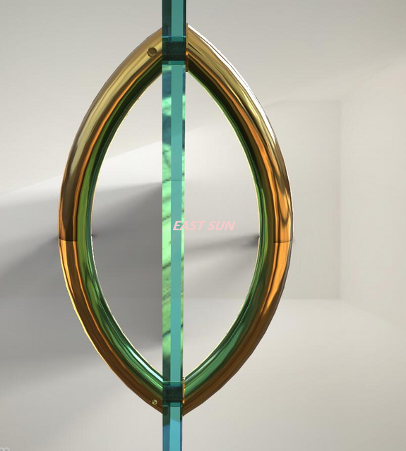 Tiradores espalda con espalda estilo media luna de 6' en cromo pulido sin arandelas de metal