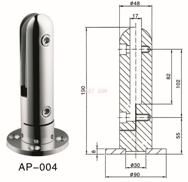 La mejor valla de vidrio de diseño moderno y barandilla de balcón de vidrio sin marco con espiga para cerca de piscina de vidrio de acero inoxidable