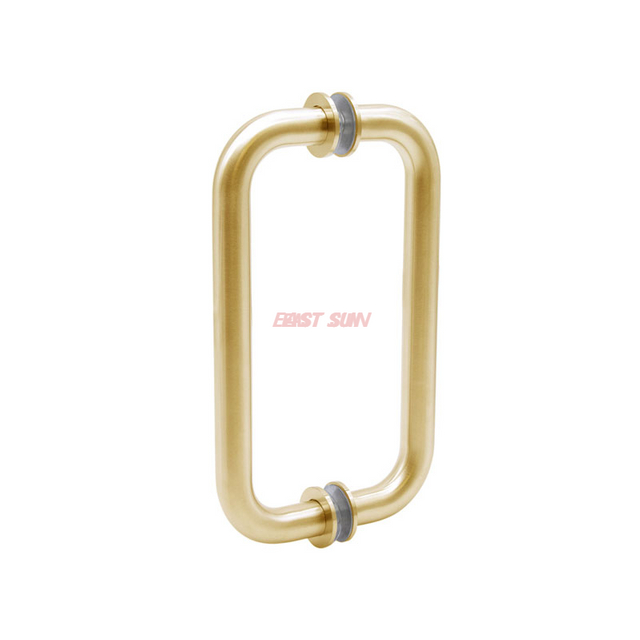 Manijas para puertas de ducha sólidas, espalda con espalda, de 3/4' de diámetro con arandelas de metal