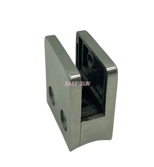  Soporte de vidrio para instalación de vidrio, abrazadera de vidrio sin marco, abrazadera de vidrio con espiga de escalera de acero inoxidable