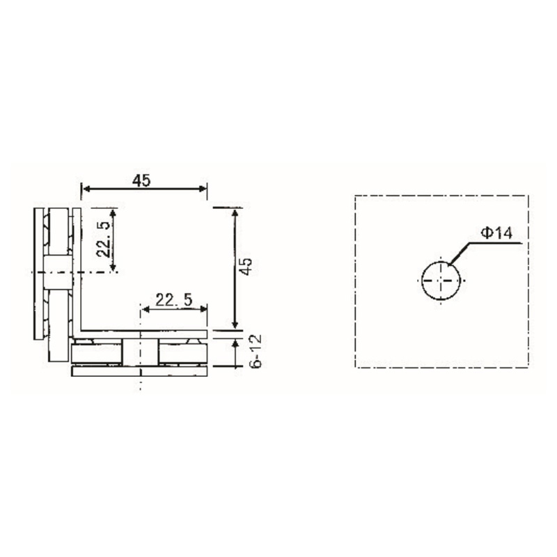 GBF-822-Abrazaderas de Vidrio