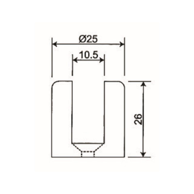 GBF-881A-Abrazaderas de Vidrio