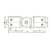 KF-039-conectores para cuarto de ducha