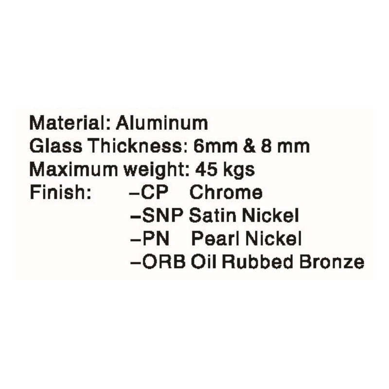 CEK-001- Serie y accesorios para cuartos de ducha