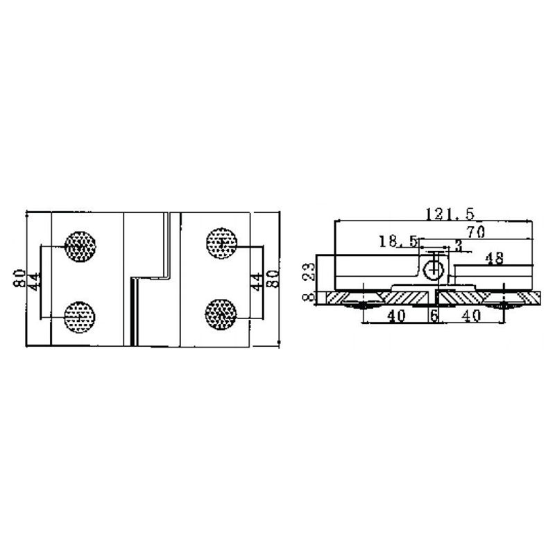 RSH-202R-Bisagras Autolevantables de Latón