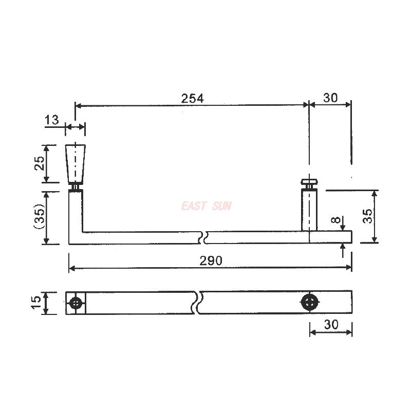 PD-007-Tiradores para puertas de ducha