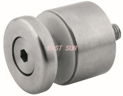 Gran oferta balaustre publicitario tornillo perno sujetadores roscados abrazadera de barandilla de vidrio publicidad de acero inoxidable separador de vidrio para uñas GBF-060