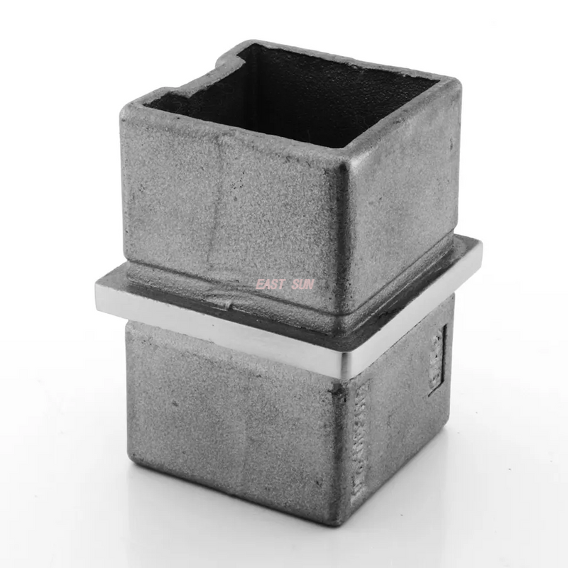 Accesorios de barandilla de escalera Conector de barandilla de acero inoxidable 304 316 para tubo cuadrado