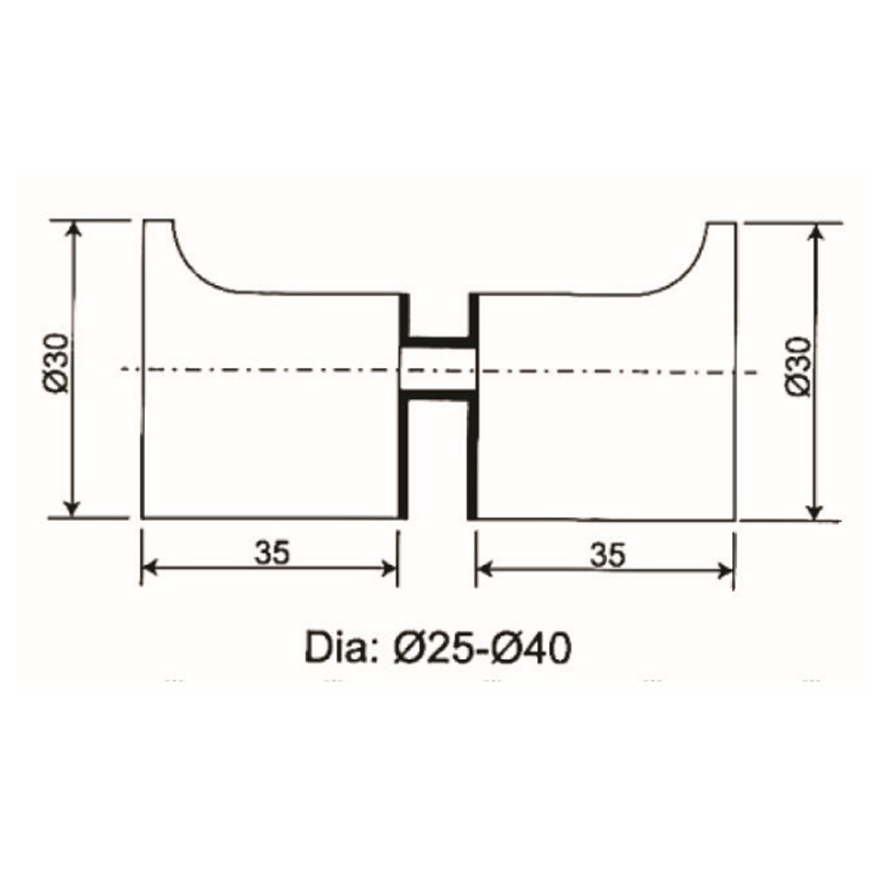 GDK-15- pomo para puerta de ducha