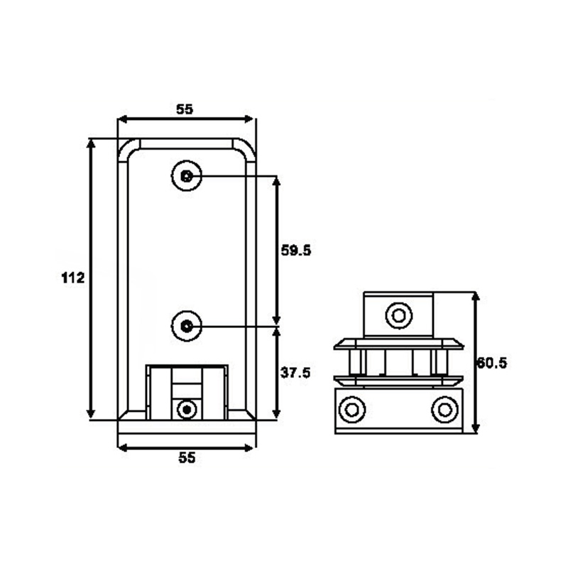 ASH-501-Bisagras de ducha ajustables