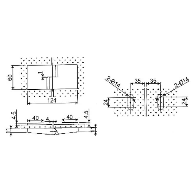 RSH-102-R-Bisagras Autolevantables de Latón