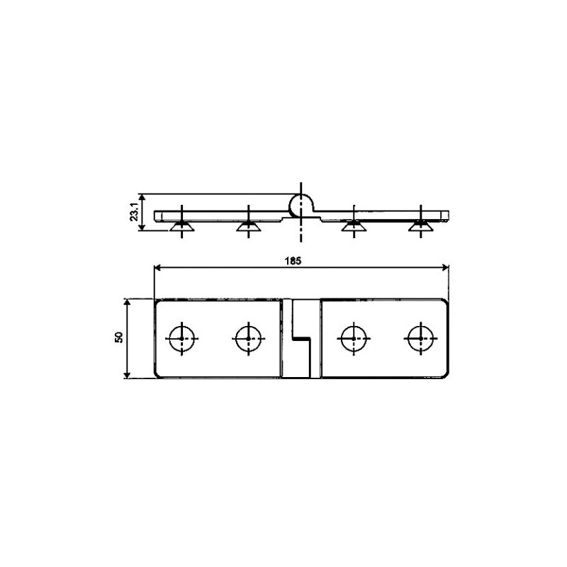 ESD-1002-Bisagras Autolevantables de Latón