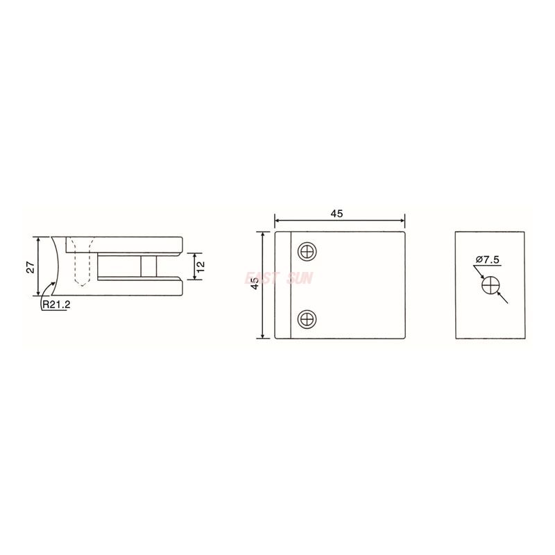 GBF-003R-Accesorios para pasamanos