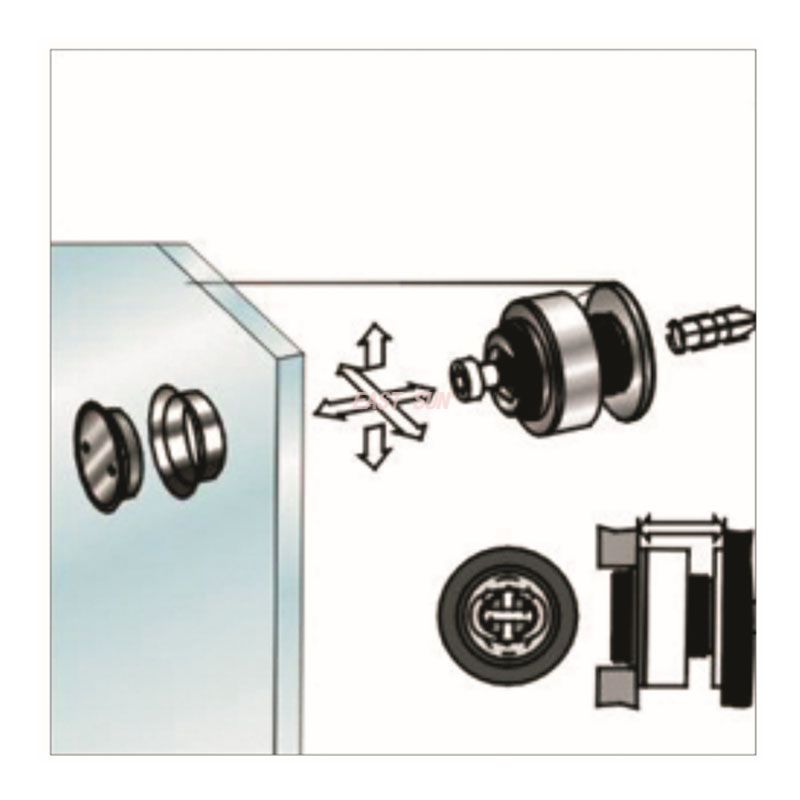 ESF-6-Sistemas de montaje de vidrio para oficina