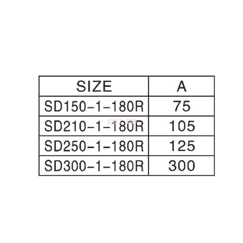 SD-150-1-180R-Acoplamiento de araña