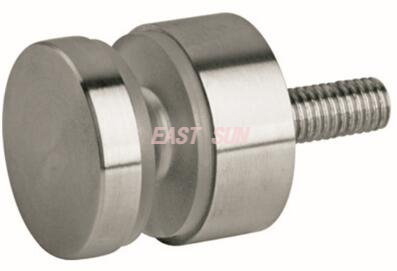 Gran oferta, balaustre publicitario, tornillo, sujetadores roscados, abrazadera de barandilla de vidrio, acero inoxidable, publicidad, separador de vidrio para uñas GBF-013