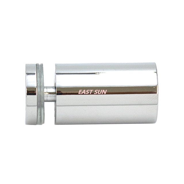 Perilla para puerta de ducha de un solo lado estilo cilindro de latón pulido