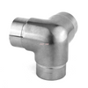 Codo de barandilla de balaustre para balcón, accesorios de barandilla redonda de 3 vías, conector de barandilla de acero inoxidable 304 316
