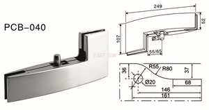 Accesorios de parche para puerta pivotante Dorma PCB-040