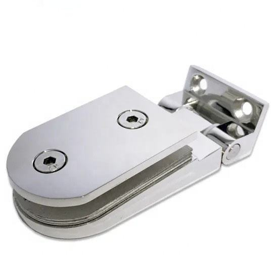 Diseño de moda Bisagras de puerta de ducha con bisagra pivotante de vidrio de latón de 90 grados