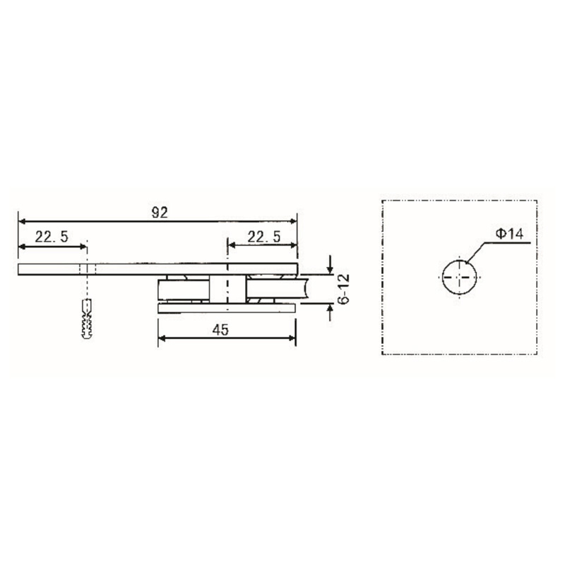 GBF-816-Abrazaderas de Vidrio