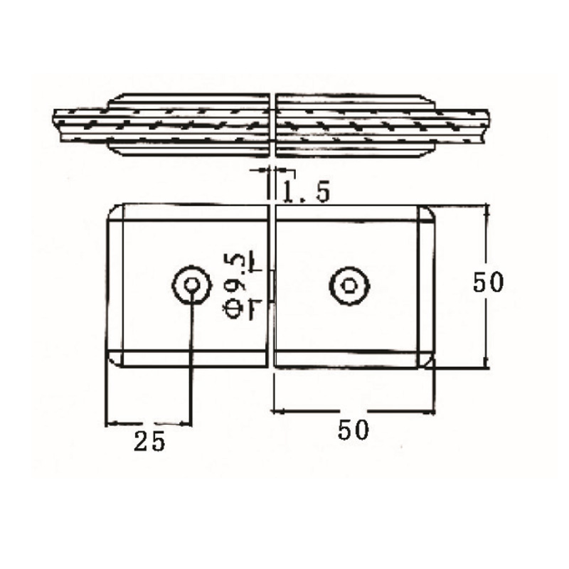 GBF-835T-Abrazaderas de Vidrio