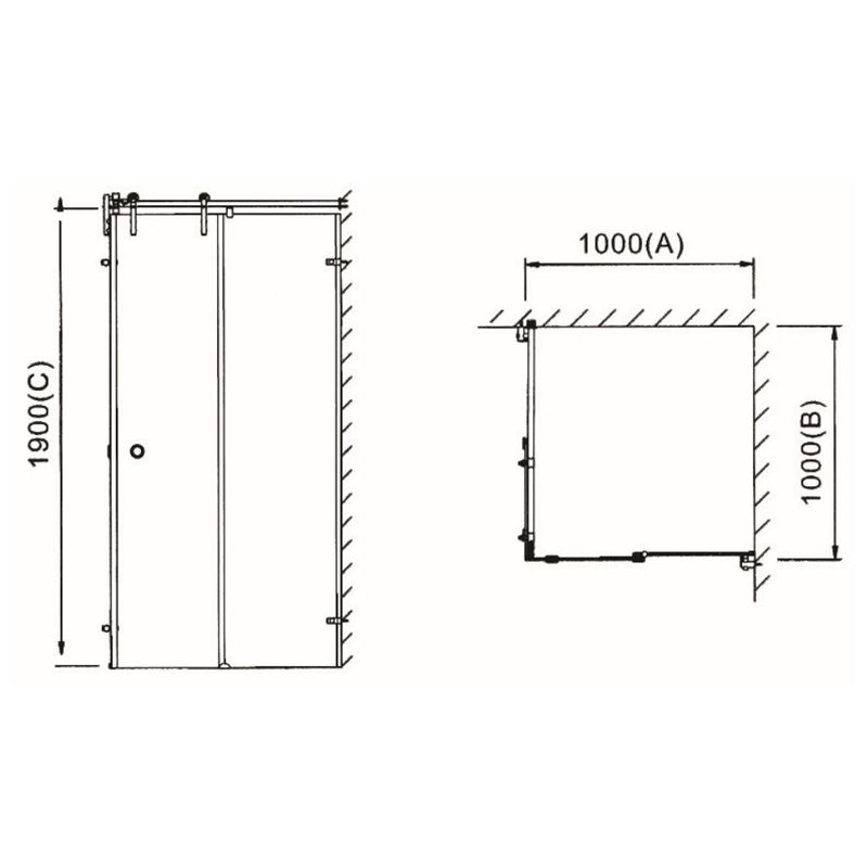 KF-011A- serie y accesorios para cuarto de ducha