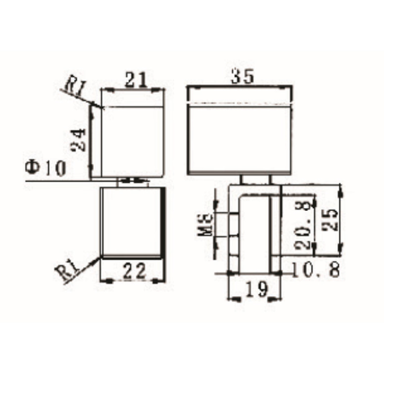 KF-1005- conectores para cuarto de ducha