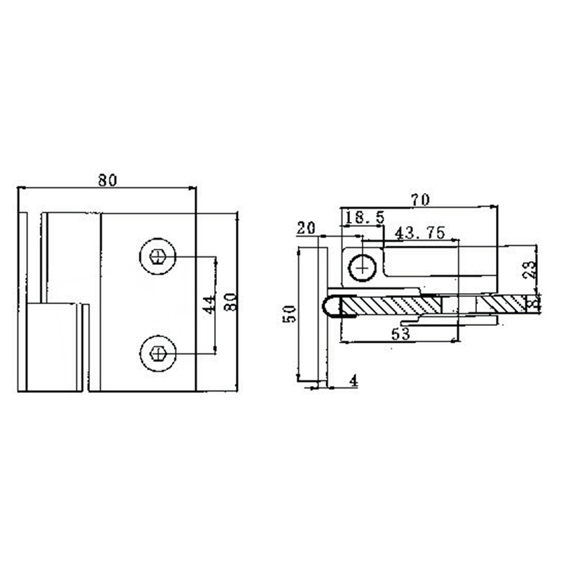 RSH-301L-Bisagras Autolevantables de Latón