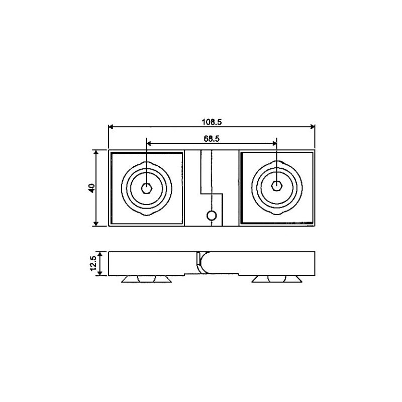 ESD-1003-Bisagras Autolevantables de Latón