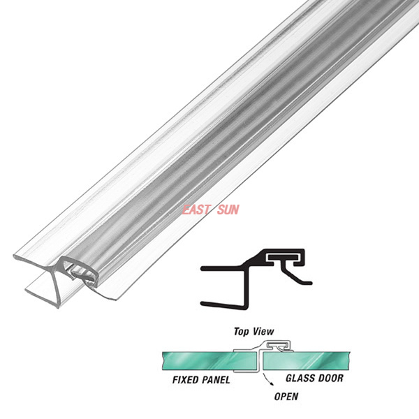 Jamba de impacto de policarbonato 180 para vidrio de 3/8' (10 mm)