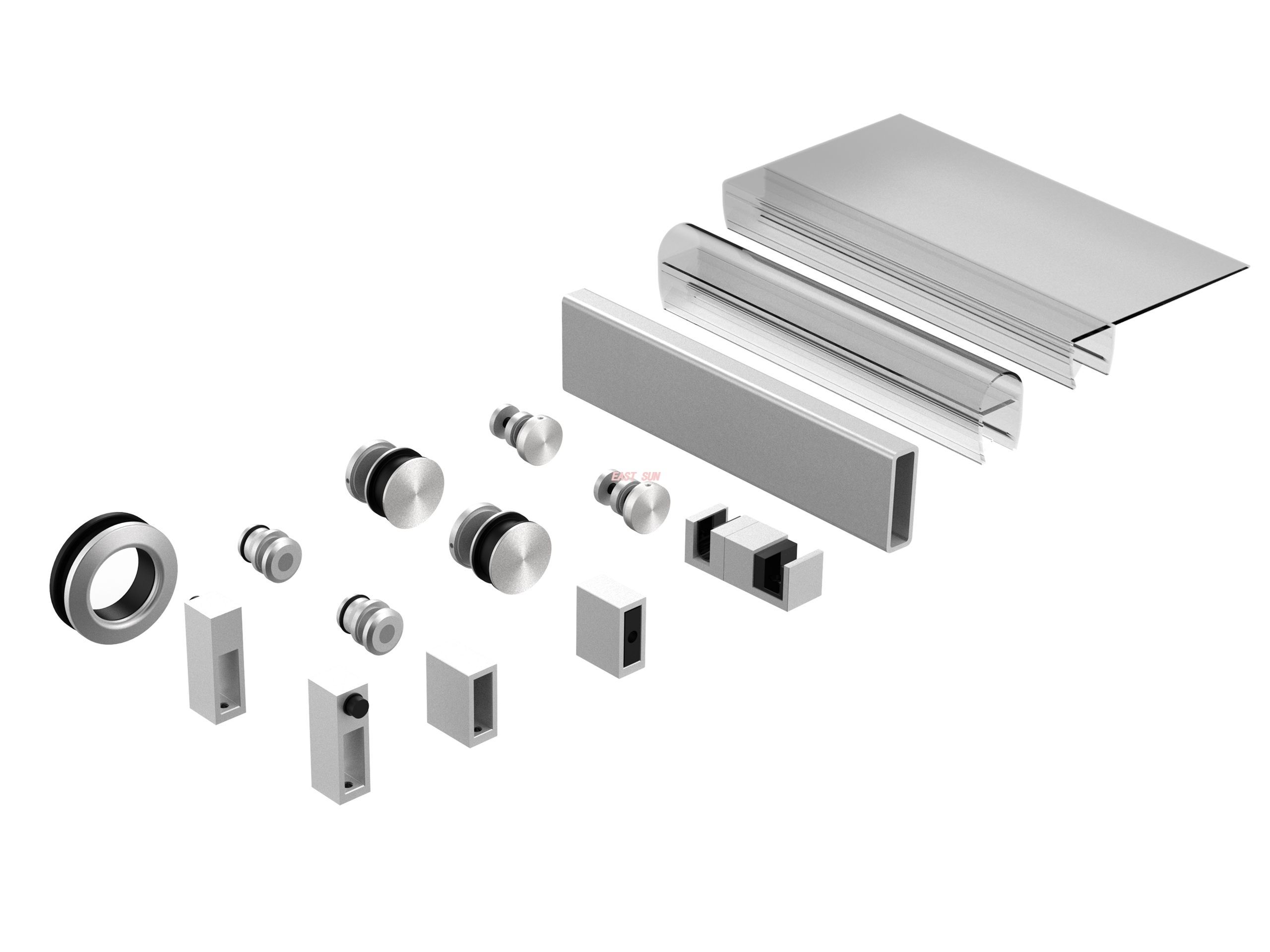 Puerta de ducha sin marco 