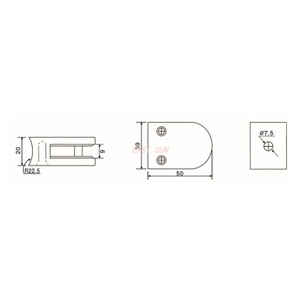 GBF-001RS-Accesorios para pasamanos