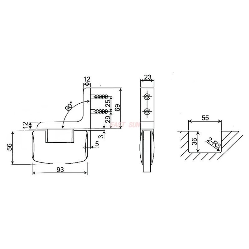 Serie de puertas pivotantes ESH-500D