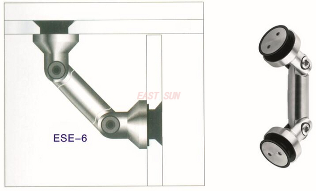 Conector de vidrio para partición de vidrio Conector de vidrio a vidrio