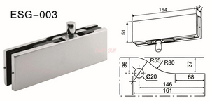 Accesorios de parche Dorma Puerta pivotante ESG-003