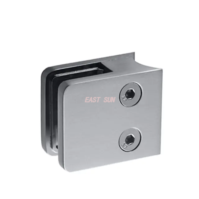  Soporte de vidrio para instalación de vidrio, abrazadera de vidrio sin marco, abrazadera de vidrio con espiga de escalera de acero inoxidable