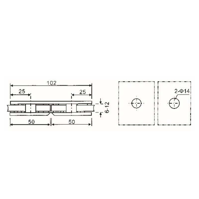 GBF-835-Abrazaderas de Vidrio