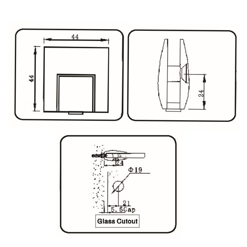 GBF-4001B-Abrazaderas de Vidrio