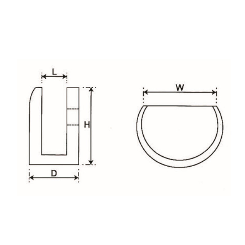 GBF-872-Abrazaderas de Vidrio