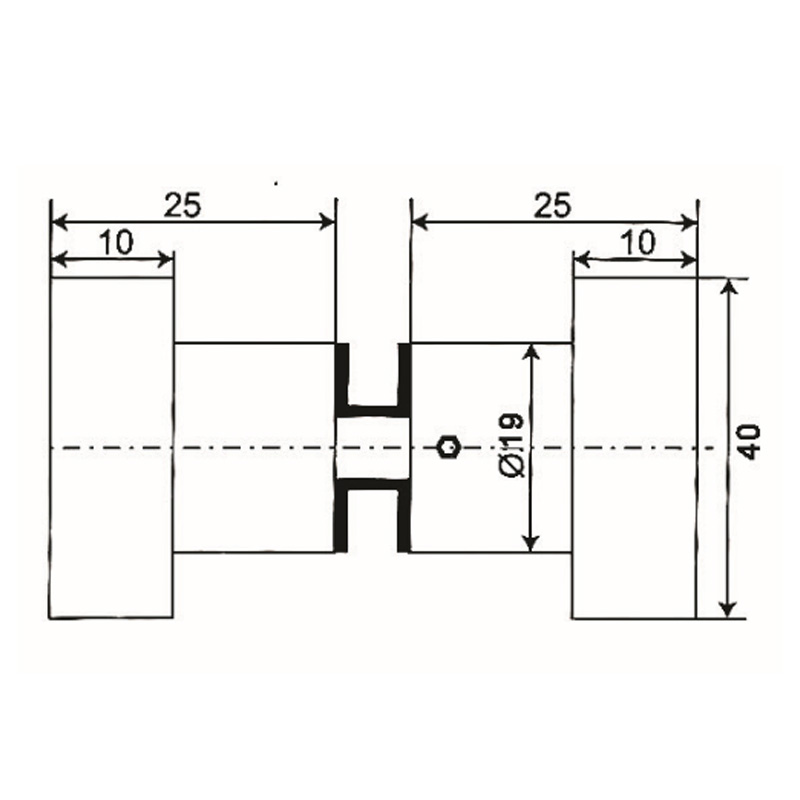 GDK-41- pomo para puerta de ducha