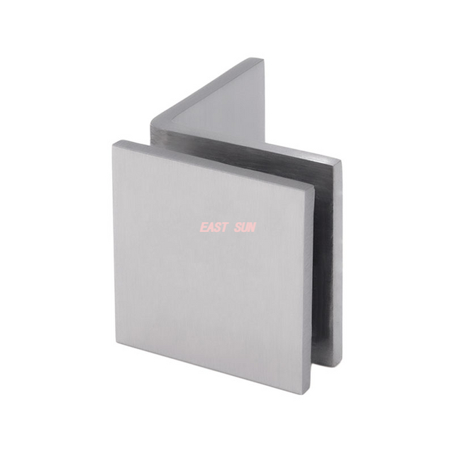 Abrazaderas de vidrio cuadradas para montaje en pared con pata grande