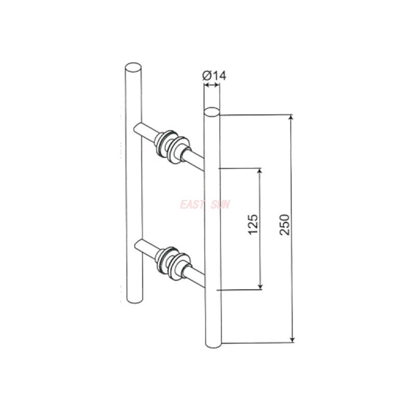 PD-002-Tiradores para puertas de ducha