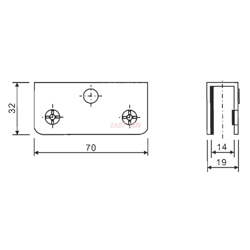 CBH-062P-Bisagras para gabinete