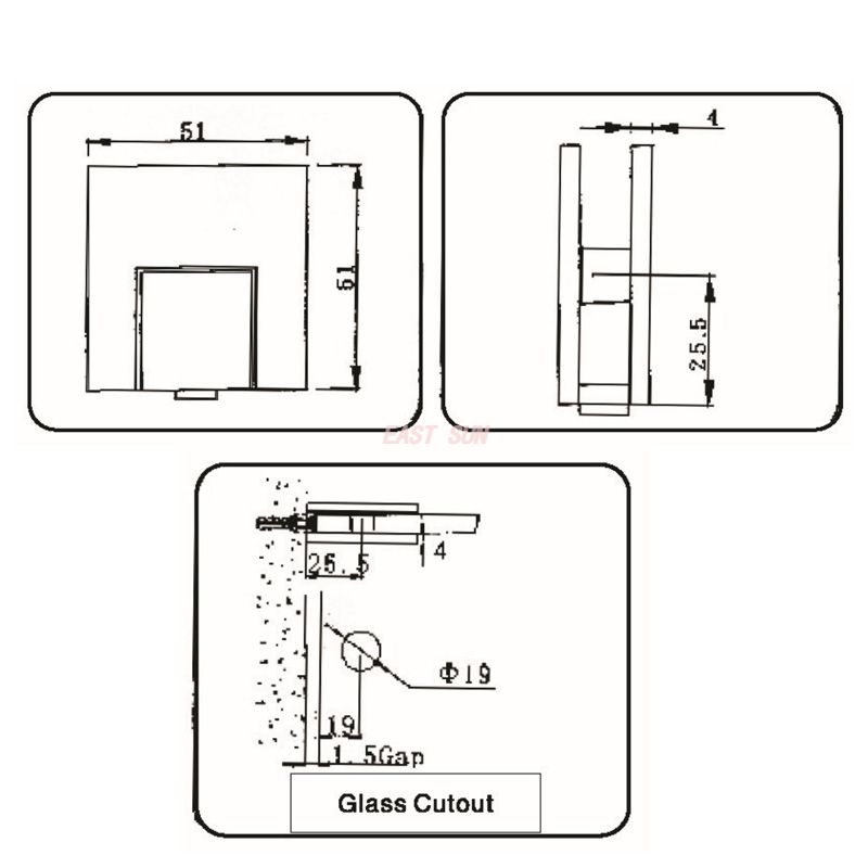 abrazaderas de barandilla de vidrio para balc&oacute;n