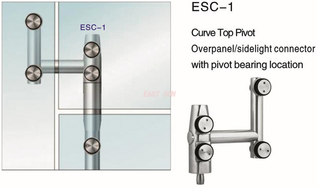 Puerta pivotante de vidrio Pivotante superior Dorma MAB